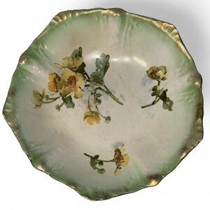 W.P. La Belle China Gold-Rimmed Bowl – 8.5” Vintage